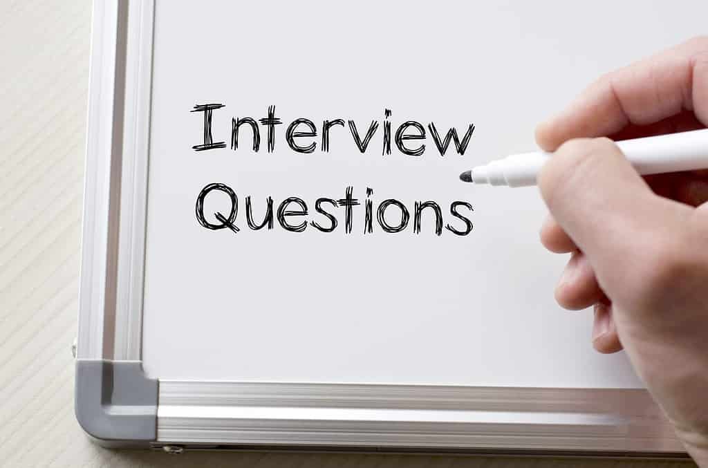 22149012 interview questions written on whiteboard