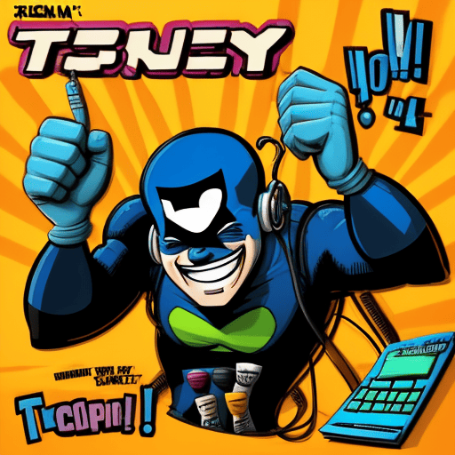 A TechSavvy comic book cover featuring a cartoon character from Naples, Florida holding a microphone.